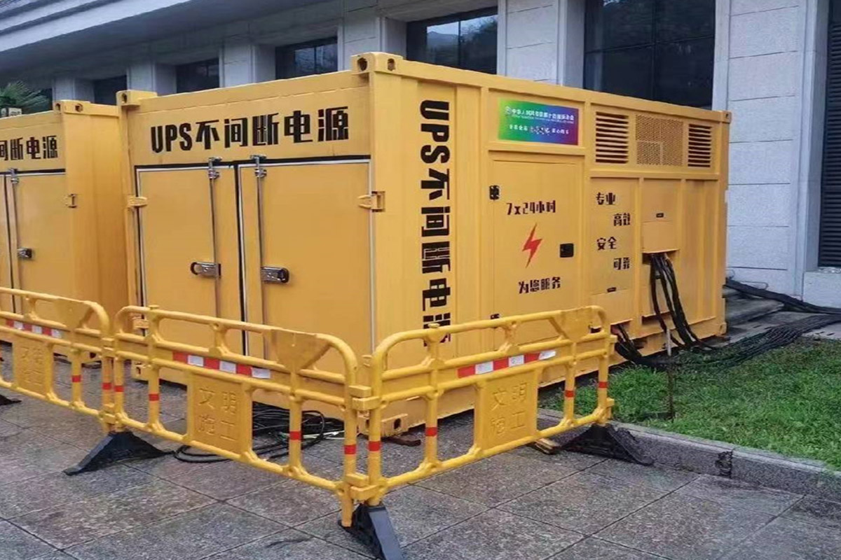 临沧发电机租赁施工现场